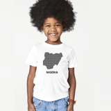 Nigeria Map Youth Short Sleeve T-Shirt - KIDROVIA SHOP