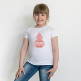 Girls Pink Ode To India T-Shirt - KIDROVIA SHOP