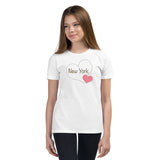 Girl's I Love New York Youth Short Sleeve T-Shirt - KIDROVIA SHOP