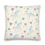 Cute Hand Drawn Unicorn Premium Pillow - KIDROVIA SHOP