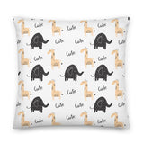 Elephant & Giraffe Print Pillow - KIDROVIA SHOP