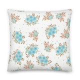 Green Flower Premium Pillow - KIDROVIA SHOP