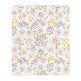 Rose Seamless Pattern Throw Blanket - KIDROVIA SHOP