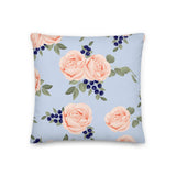 Peach Rose Pattern Premium Pillow - KIDROVIA SHOP