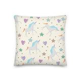 Cute Hand Drawn Unicorn Premium Pillow - KIDROVIA SHOP