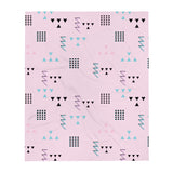 Memphis Pastel Throw Blanket - KIDROVIA SHOP