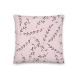 Ladybug Flowers Seamless Pattern Premium Pillow - KIDROVIA SHOP