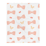 Girls Bows Throw Blanket - KIDROVIA SHOP