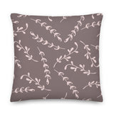Brown Leaf Premium Pillow - KIDROVIA SHOP