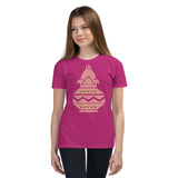 Girls Pink Ode To India T-Shirt - KIDROVIA SHOP